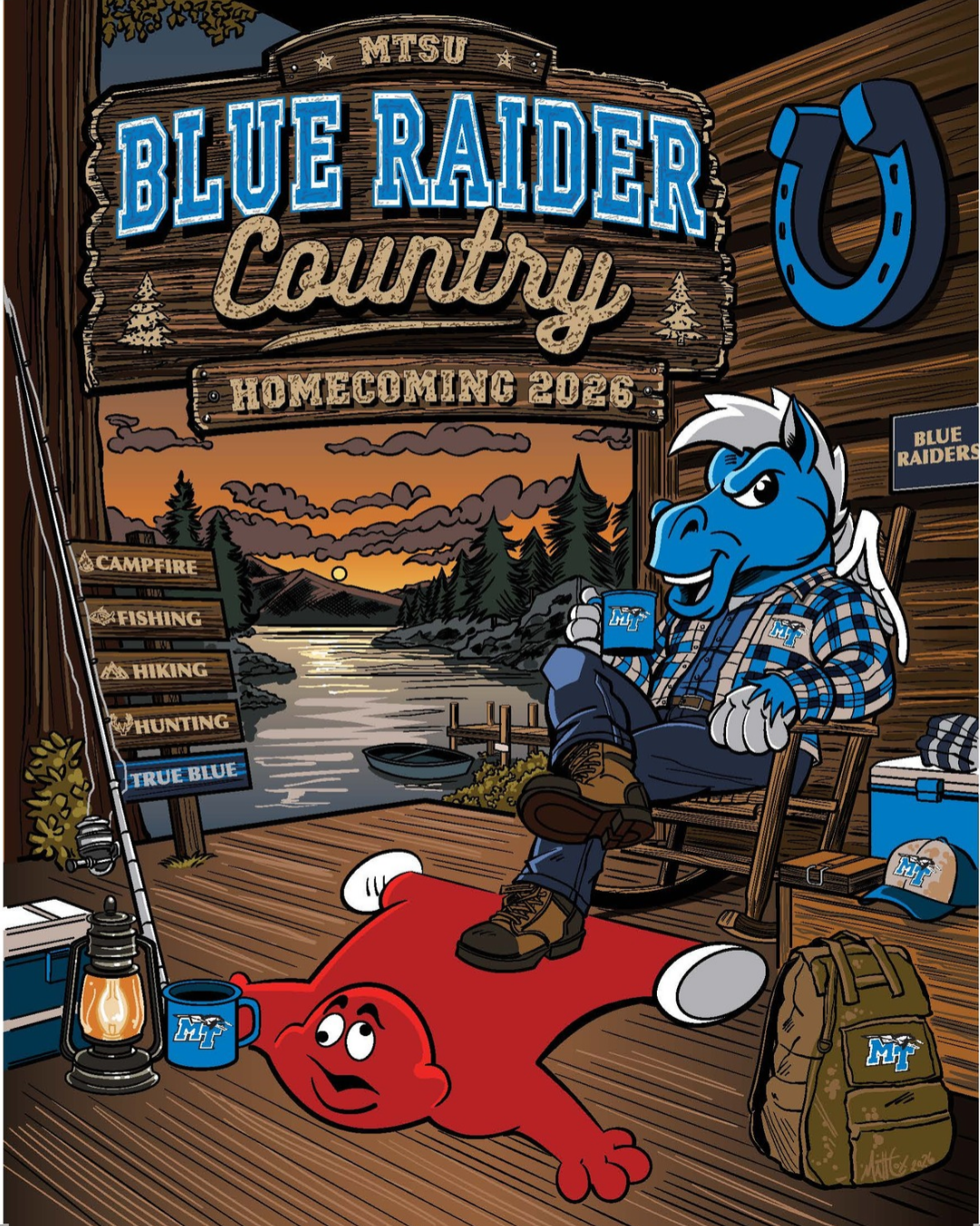 2026 Homecoming Graphic: Blue Raider Country